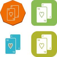 Playing Cards Icon Design vector