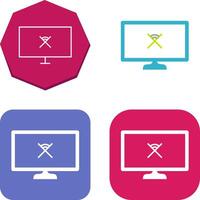 Unique Disconnected Network Icon Design vector
