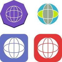 Unique Globe Icon Design vector