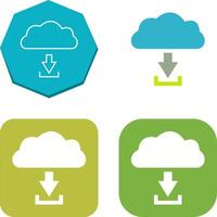 Unique Download from Cloud Icon Design vector