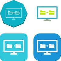 Unique File Sharing Icon Design vector