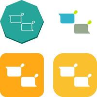 Unique Chatting Icon Design vector