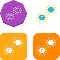 Unique Virus Icon Design vector