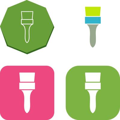 Unique Brush Icon Design