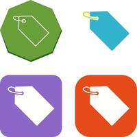 Unique Tag Icon Design vector