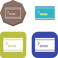 Unique Console Icon Design vector