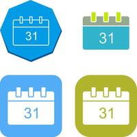 Unique Calendar Icon Design vector
