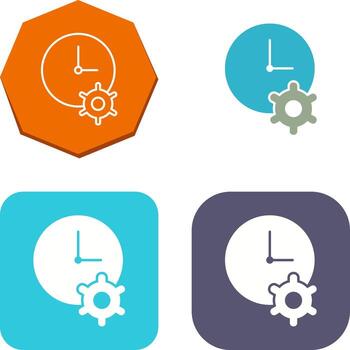 único hora mejoramiento icono diseño vector