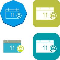 Unique Event Management Icon Design vector