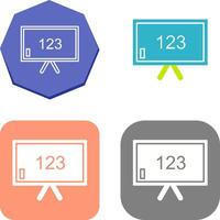 Unique Classroom Board Icon Design vector