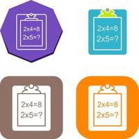 Unique Solving Question Icon Design vector