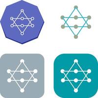 Unique Networks Icon Design vector