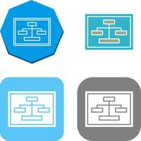 Unique Seo Structure Icon Design vector