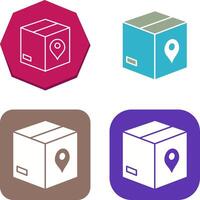 Unique Tracking Services Icon Design vector