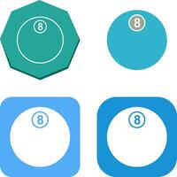 Unique Eight Ball Icon Design vector