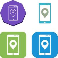 Unique GPS Service Icon Design vector