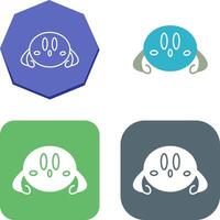 Unique Game Character Icon Design vector