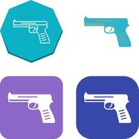 Unique Pistol Icon Design vector