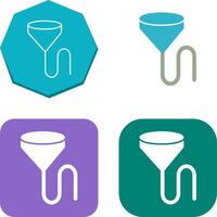 Unique Beer Bong Icon Design vector