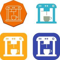 Unique Coffee Machine Icon Design vector