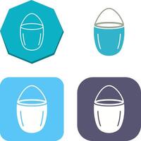 Unique Water Bucket Icon Design vector