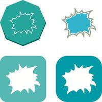 Unique Explosion Icon Design vector
