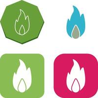 Unique Fire Icon Design vector