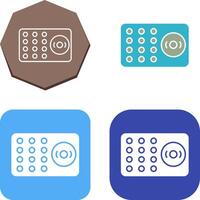 Unique Ring Alarm Icon Design vector