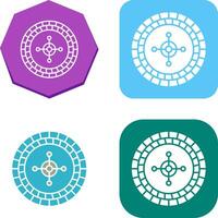 Roulette Icon Design vector