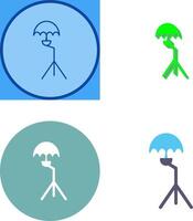 Unique Umbrella Stand Icon Design vector
