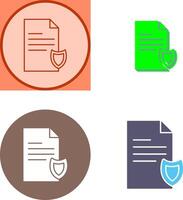 Private Document Icon Design vector