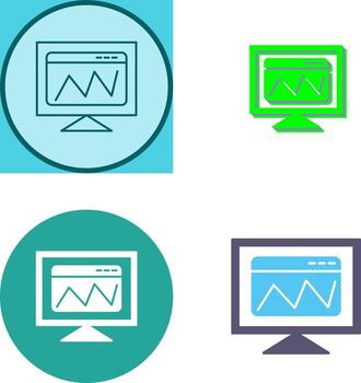 Web Analysis Icon Design vector