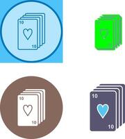 Deck of Cards Icon Design vector