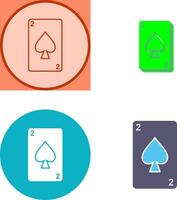 Spades Card Icon Design vector