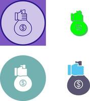Unique Money Sharing Icon Design vector
