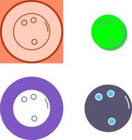 bolos pelota icono diseño vector