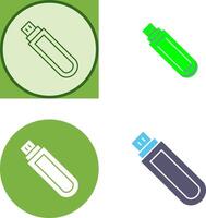 Unique USB Drive Icon Design vector