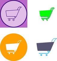 Unique Shopping Cart Icon Design vector