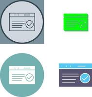 Unique QC Passed Icon Design vector