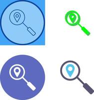 Unique Tracking Services Icon Design vector