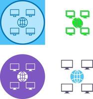 Unique Company Network Icon Design vector