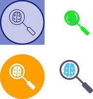 Unique Intelligent Search Icon Design vector