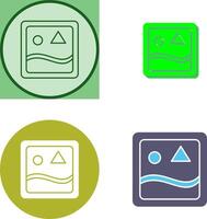Unique Images Icon Design vector
