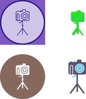 Unique Camera on Stand Icon Design vector