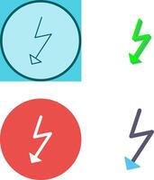 Unique Flash Icon Design vector