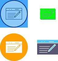 Unique Blogging Service Icon Design vector