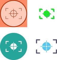 Unique Focus Horizontal Icon Design vector