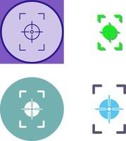 Unique Focus Vertical Icon Design vector