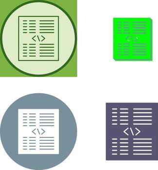 pedazo de código icono diseño vector