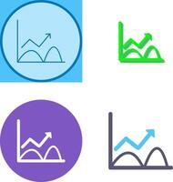 Trend in Graph Icon Design vector